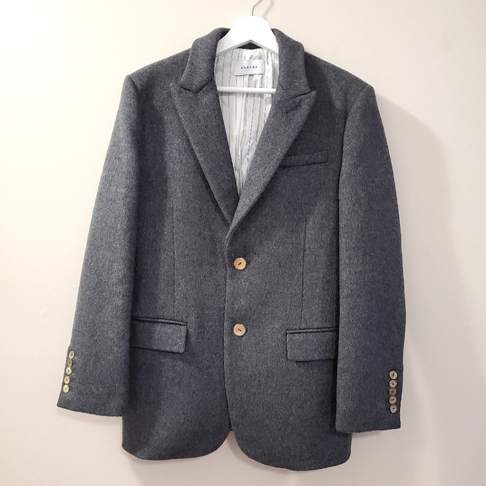 Elborn - Grey Cashmere Blazer - Size S
